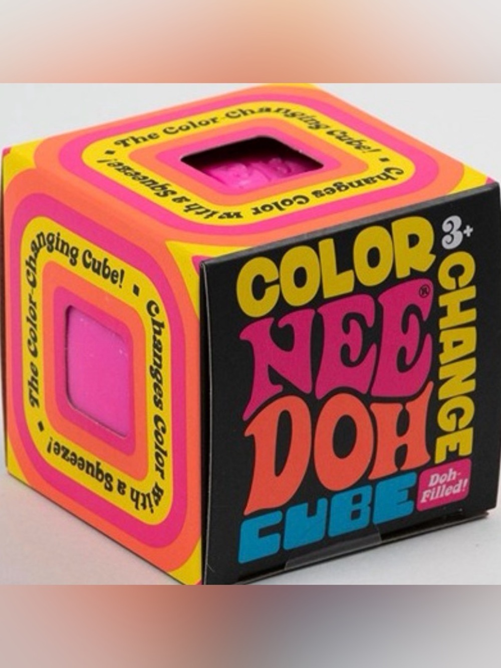 Schylling Color Change NeeDoh Cube Pink